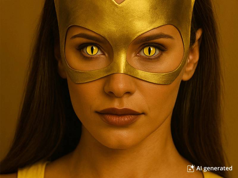 CRAZY LENS - Cat Eye Yellow - Tageslinsen ohne Stärke (2 Linsen)