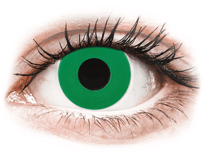 CRAZY LENS - Emerald Green - Tageslinsen mit Stärke (2 Linsen) - Coloured contact lenses