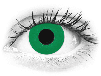 CRAZY LENS - Emerald Green - Tageslinsen mit Stärke (2 Linsen)