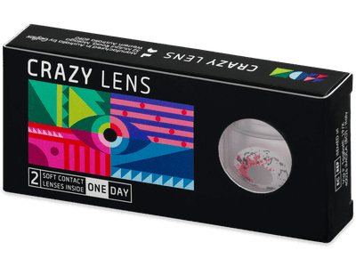 CRAZY LENS - Graffiti - Tageslinsen mit Stärke (2 Linsen) - Coloured contact lenses