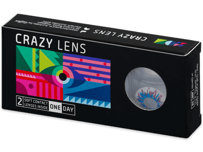 CRAZY LENS - Harlequin - Tageslinsen ohne Stärke (2 Linsen)