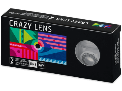 CRAZY LENS - Lord Snow - Tageslinsen mit Stärke (2 Linsen) - Coloured contact lenses