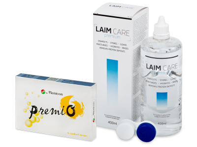 Menicon PremiO (6 Linsen) + Laim Care 400 ml