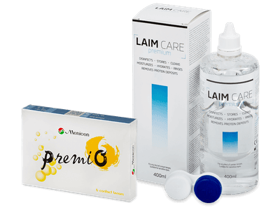 Menicon PremiO (6 Linsen) + Laim Care 400 ml