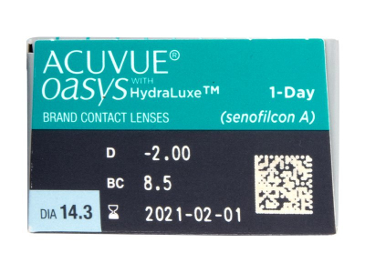 Acuvue Oasys 1-Day with Hydraluxe (30 Linsen) - Vorschau