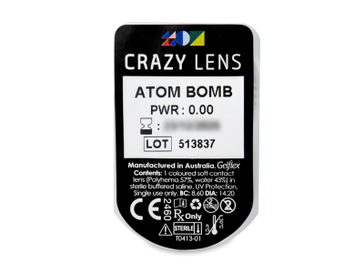 CRAZY LENS - Atom Bomb - Tageslinsen ohne Stärke (2 Linsen) - Blister Vorschau