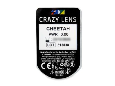CRAZY LENS - Cheetah - Tageslinsen ohne Stärke (2 Linsen) - Blister Vorschau