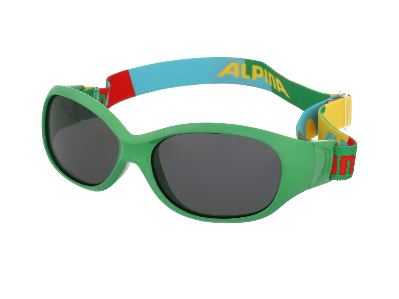 Sonnenbrillen Alpina Sports Flexxy Kids Green Puzzle 
