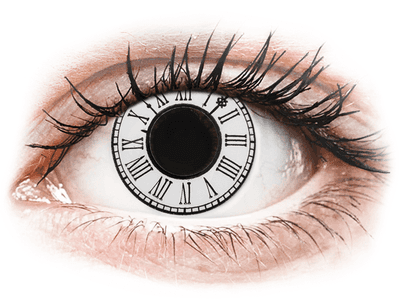 CRAZY LENS - Clock - Tageslinsen ohne Stärke (2 Linsen) - Coloured contact lenses