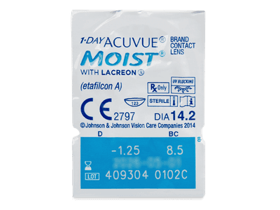 1 Day Acuvue Moist (30 Linsen) - Dieses Produkt gibt es außerdem in folgenden Abpackungen