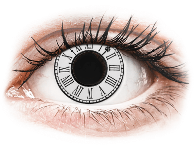 CRAZY LENS - Clock - Tageslinsen mit Stärke (2 Linsen)