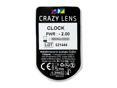 CRAZY LENS - Clock - Tageslinsen mit Stärke (2 Linsen) - Blister Vorschau