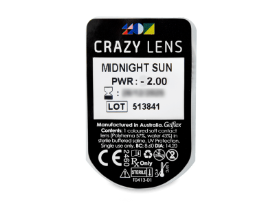 CRAZY LENS - Midnight Sun - Tageslinsen mit Stärke (2 Linsen) - Blister Vorschau