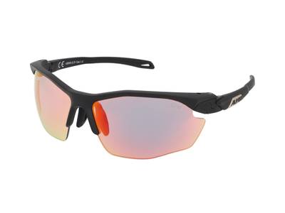 Sonnenbrillen Alpina Twist Five HR QVM+ Black Matt/Rainbow Mirror
