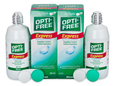 OPTI-FREE Express 2 x 355 ml  - Pflegelösung – günstigeres Duo Pack