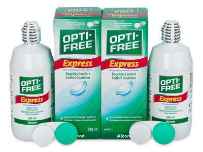 OPTI-FREE Express 2 x 355 ml - Pflegelösung – günstigeres Duo Pack