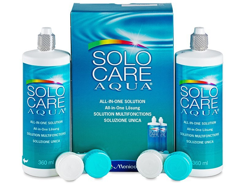 SoloCare Aqua 2 x 360ml  - Pflegelösung – günstigeres Duo Pack