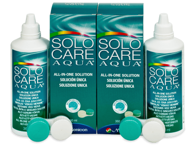 SoloCare Aqua 2 x 360ml - Pflegelösung – günstigeres Duo Pack