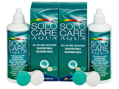 SoloCare Aqua 2 x 360ml - Pflegelösung – günstigeres Duo Pack