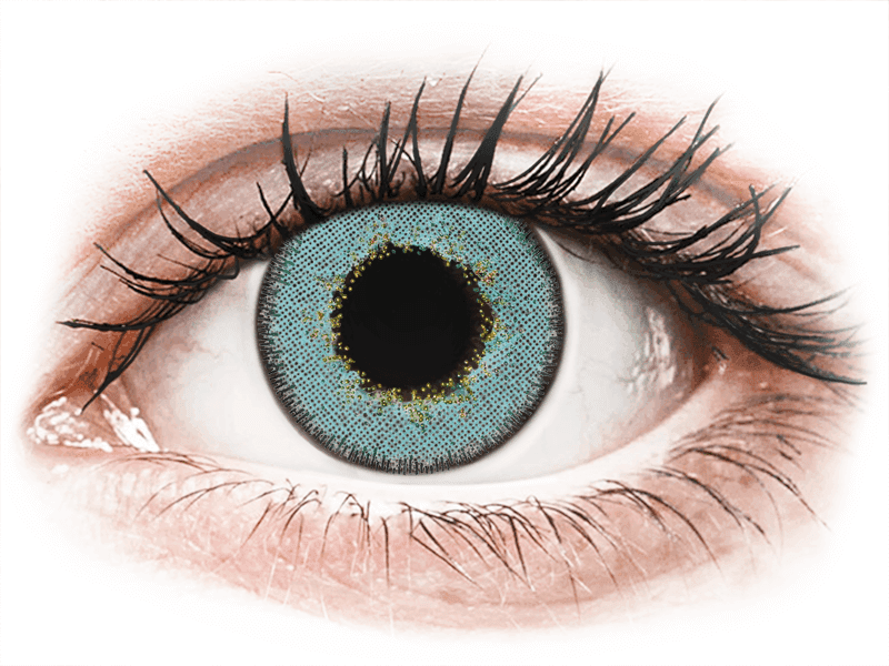 TopVue Daily Color - Blue - Tageslinsen mit Stärke (2 Linsen) - Coloured contact lenses