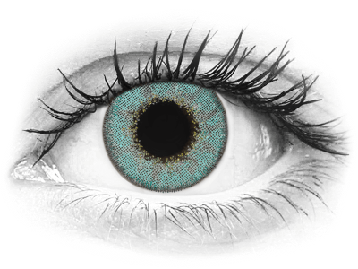 TopVue Daily Color - Turquoise - Tageslinsen mit Stärke (2 Linsen)