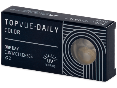 TopVue Daily Color - Pure Hazel - Tageslinsen ohne Stärke (2 Linsen) - Coloured contact lenses