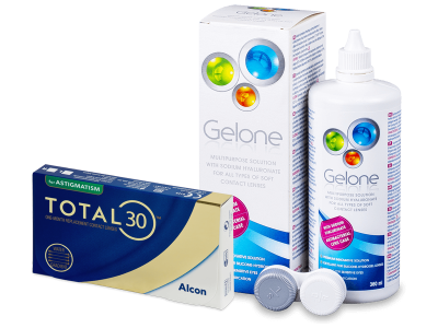 TOTAL30 for Astigmatism (3 Linsen) + Gelone 360 ml