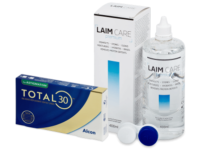 TOTAL30 for Astigmatism (6 Linsen) + Laim Care 400 ml