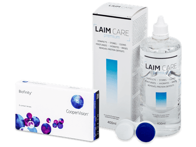 Biofinity (6 Linsen) + Laim Care 400 ml