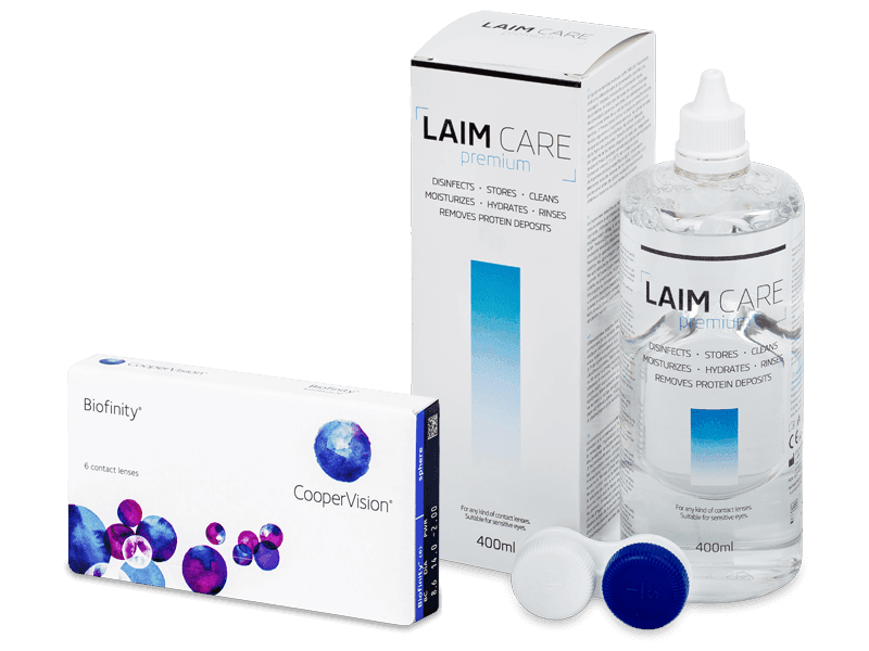 Biofinity (6 Linsen) + Laim Care 400 ml - Spar-Set