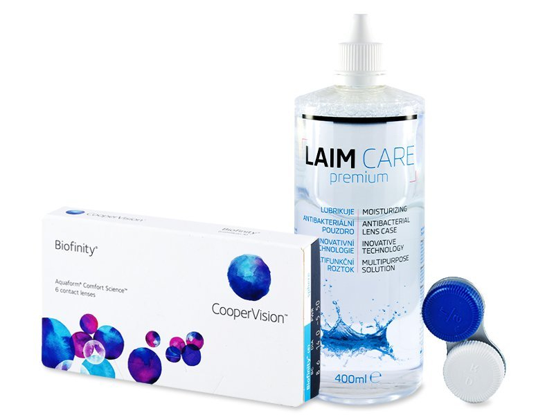 Biofinity (6 Linsen) + Laim Care 400 ml - Spar-Set