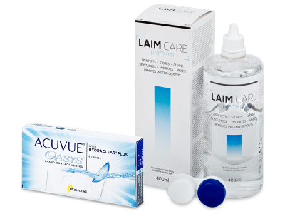 Acuvue Oasys (6 Linsen) + Laim Care 400 ml