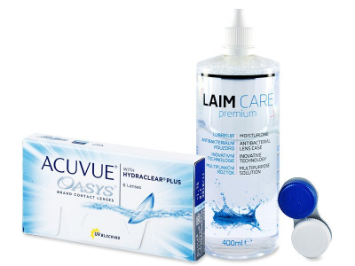 Acuvue Oasys (6 Linsen) + Laim Care 400 ml