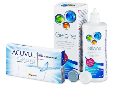 Acuvue Oasys (6 Linsen) + Gelone 360 ml