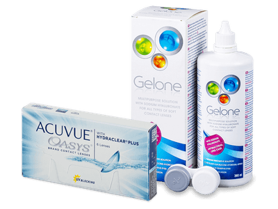 Acuvue Oasys (6 Linsen) + Gelone 360 ml