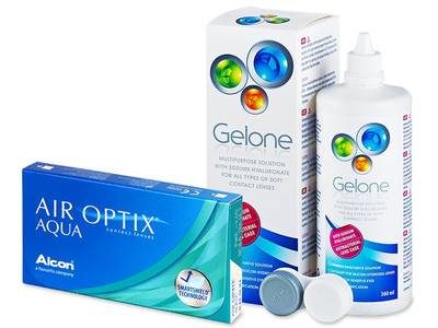 Air Optix Aqua (6 Linsen) + Gelone 360ml