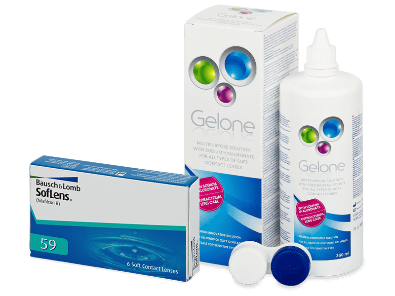 SofLens 59 (6 Linsen) + Gelone 360 ml - Spar-Set
