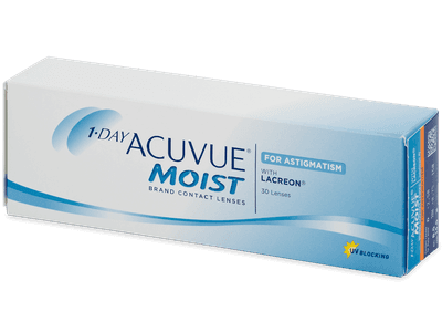 1 Day Acuvue Moist for Astigmatism (30 Linsen) - Torische Kontaktlinsen