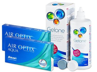 Air Optix Aqua (2x3 Linsen) + Gelone 360ml