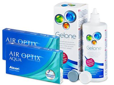 Air Optix Aqua (2x3 Linsen) +  Gelone 360ml